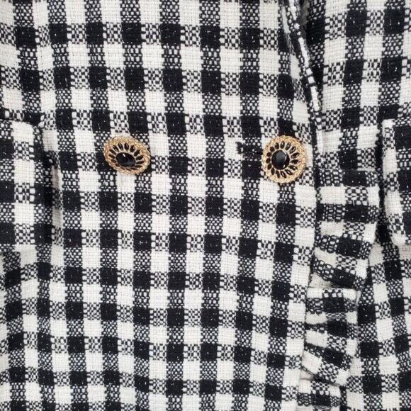 Women's Sister Jane Check Jacket Size Medium - Picture 3 of 5